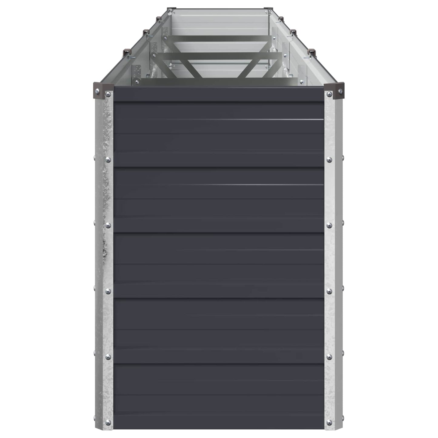 vidaXL Raised Garden Bed Anthracite 320 x 40 x 55 cm cold-rolled steel