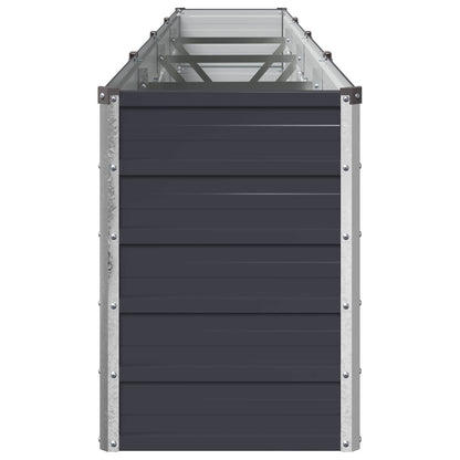 vidaXL Raised Garden Bed Anthracite 320 x 40 x 55 cm cold-rolled steel