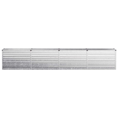 vidaXL Raised Garden Bed Silver 320 x 40 x 55 cm galvanized