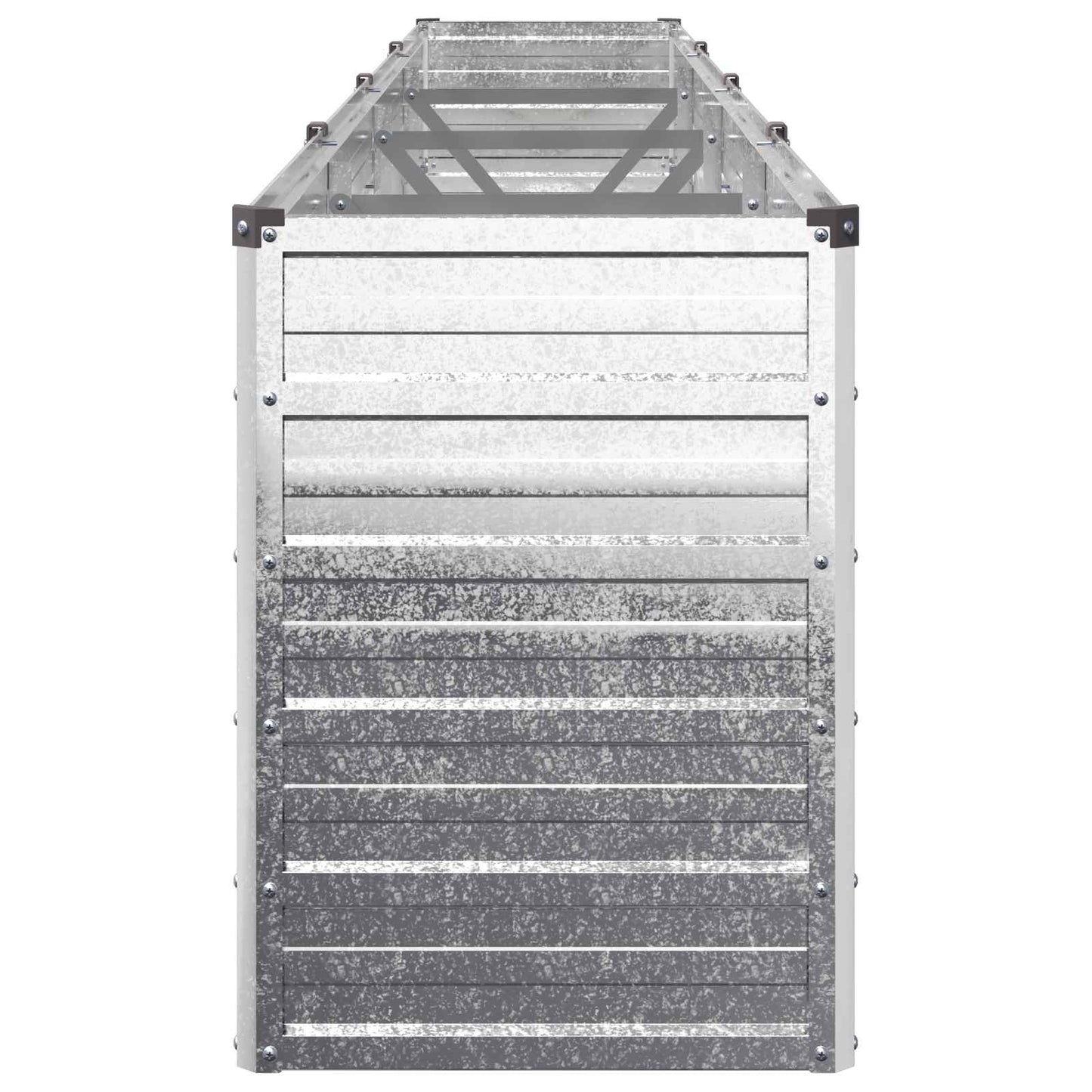 vidaXL Raised Garden Bed Silver 320 x 40 x 55 cm galvanized