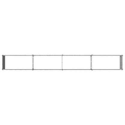 vidaXL Raised Garden Bed Silver 320 x 40 x 55 cm galvanized