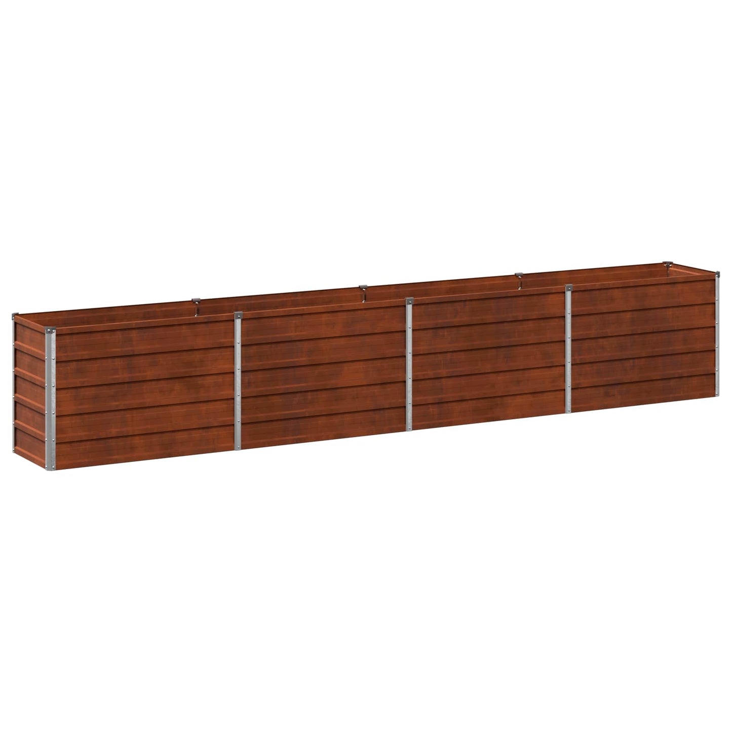 vidaXL Raised Garden Bed Rusty 320 x 40 x 55 cm corton