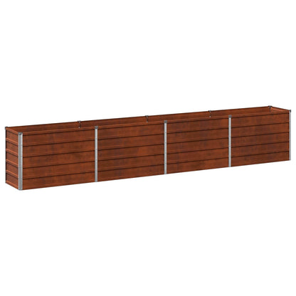vidaXL Raised Garden Bed Rusty 320 x 40 x 55 cm corton