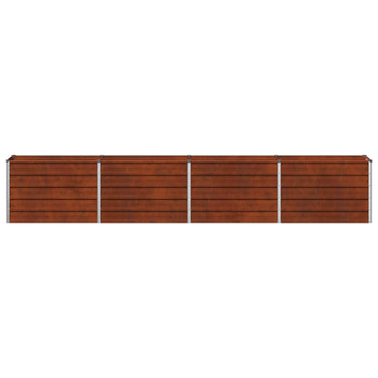 vidaXL Raised Garden Bed Rusty 320 x 40 x 55 cm corton