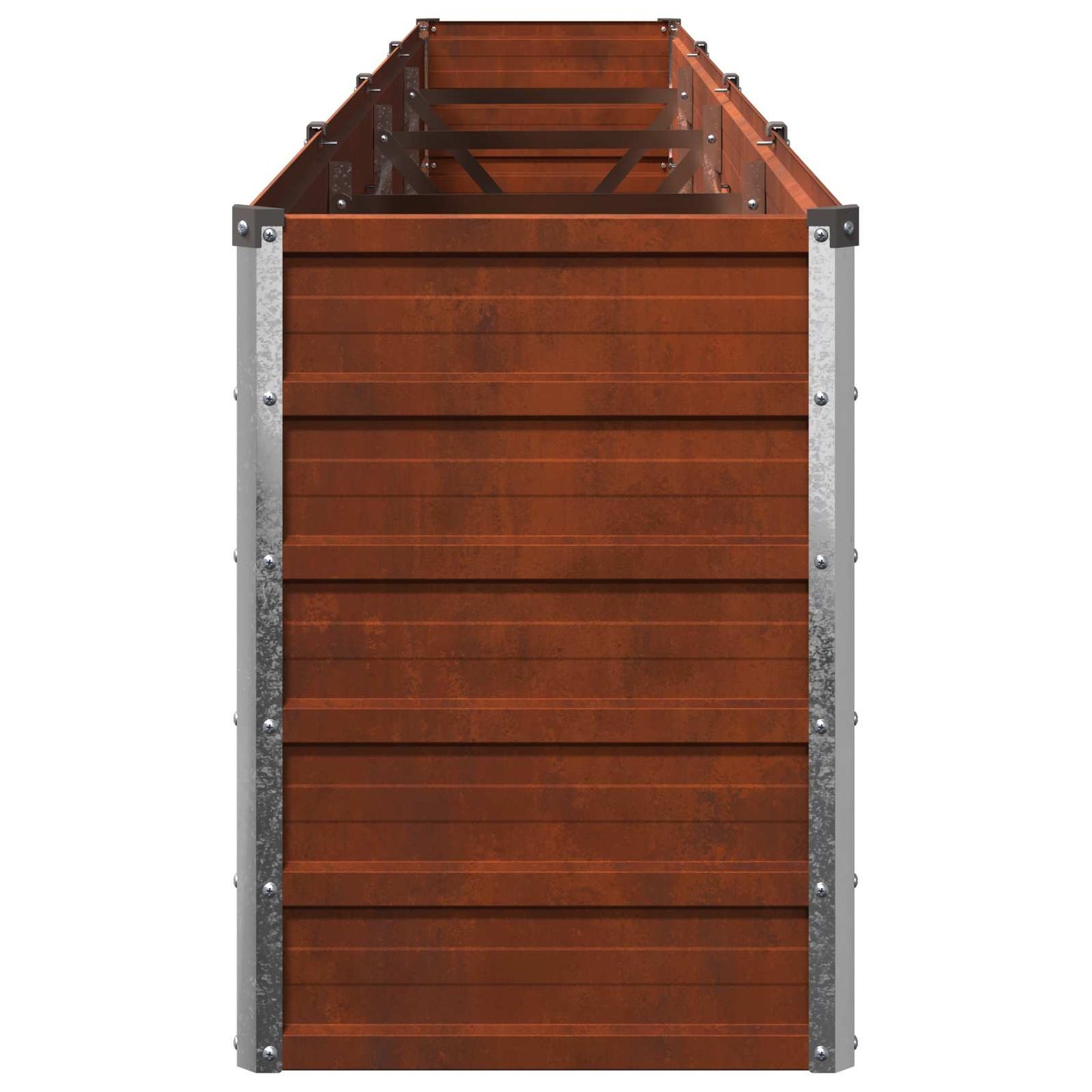vidaXL Raised Garden Bed Rusty 320 x 40 x 55 cm corton