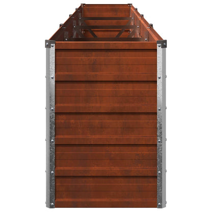 vidaXL Raised Garden Bed Rusty 320 x 40 x 55 cm corton