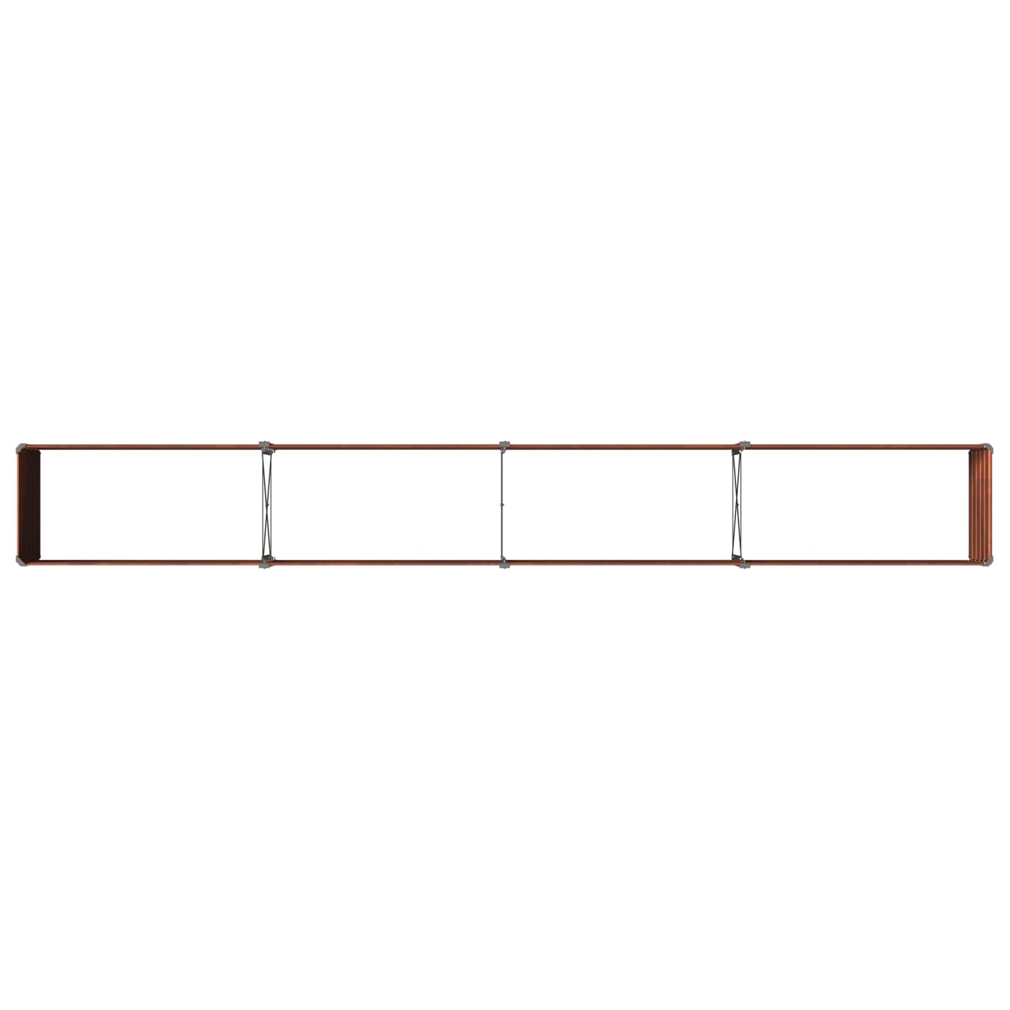 vidaXL Raised Garden Bed Rusty 320 x 40 x 55 cm corton