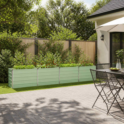 vidaXL Raised Garden Bed Pastel Green 320 x 40 x 55 cm