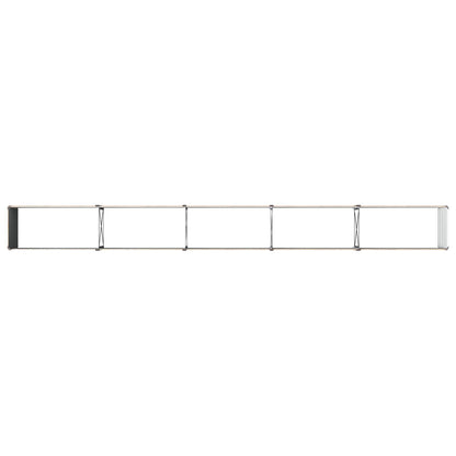 vidaXL Raised Garden Bed Wood Brown 400 x 40 x 55 cm cold-rolled steel