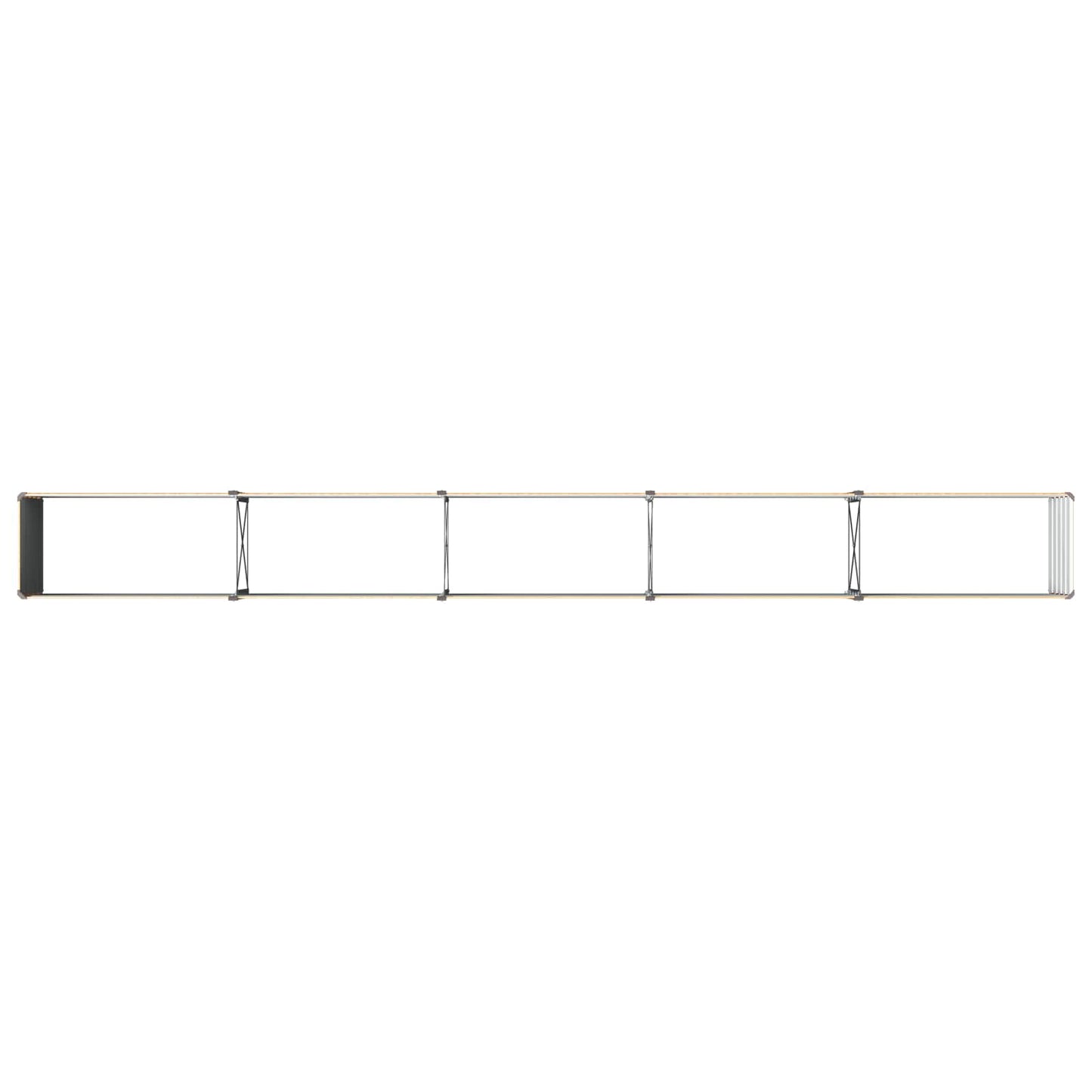 vidaXL Raised Garden Bed Natural 400 x 40 x 55 cm cold-rolled steel