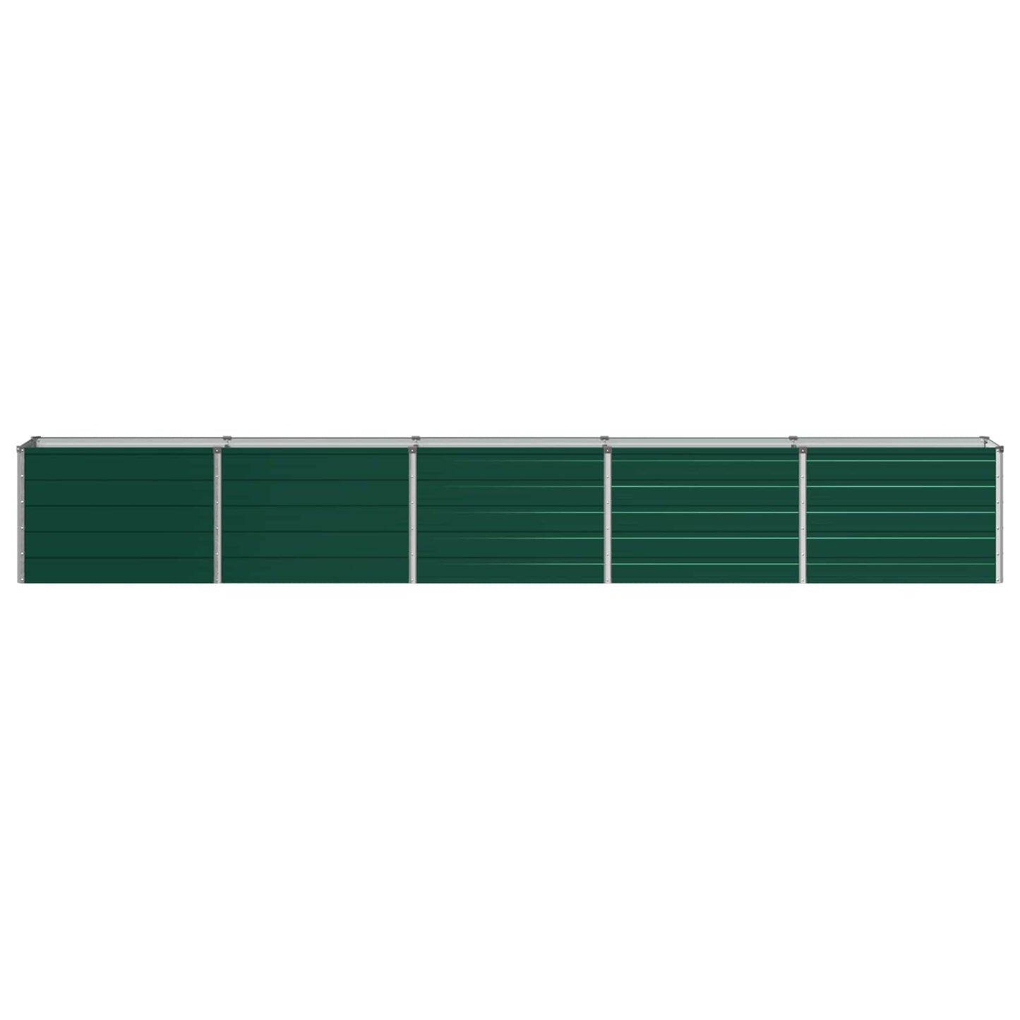 vidaXL Raised Garden Bed Green 400 x 40 x 55 cm Galvanized steel