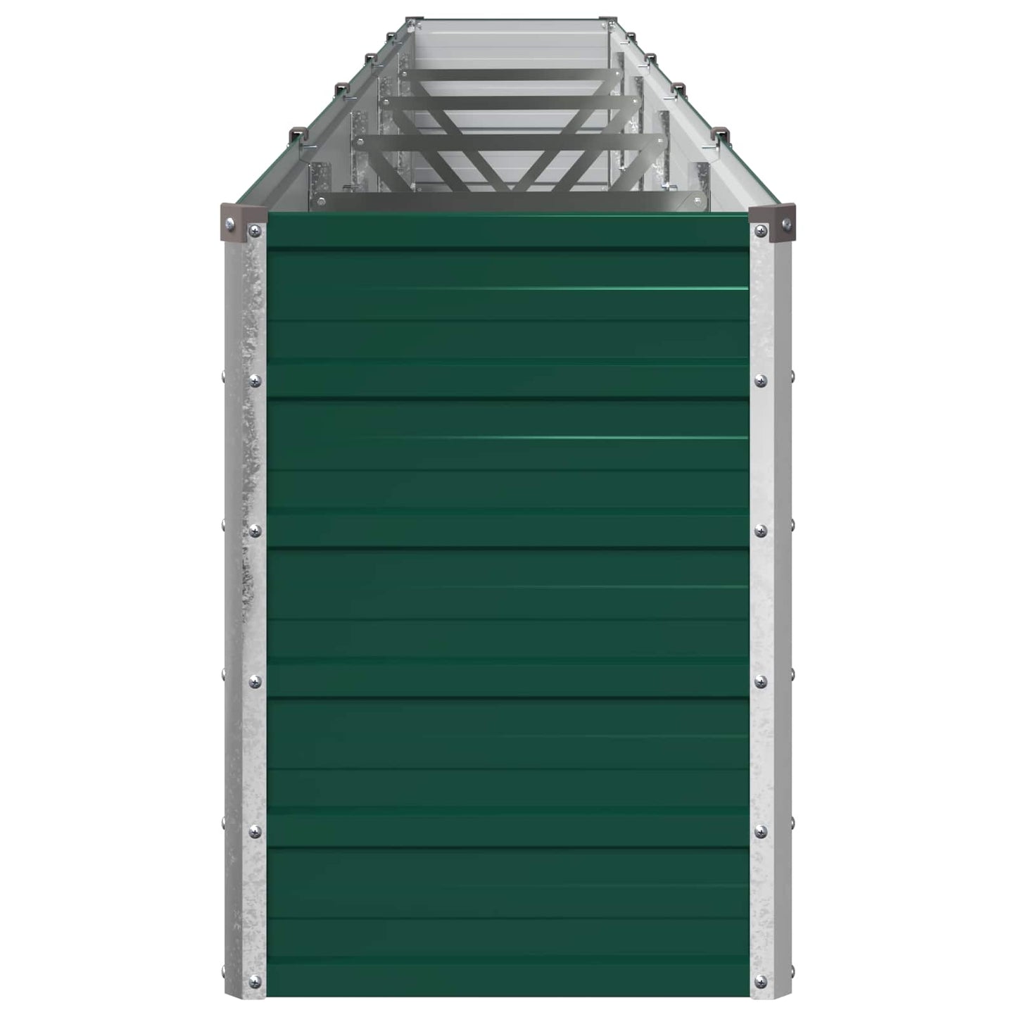 vidaXL Raised Garden Bed Green 400 x 40 x 55 cm Galvanized steel