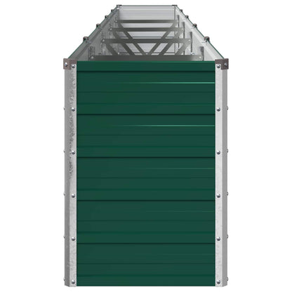 vidaXL Raised Garden Bed Green 400 x 40 x 55 cm Galvanized steel