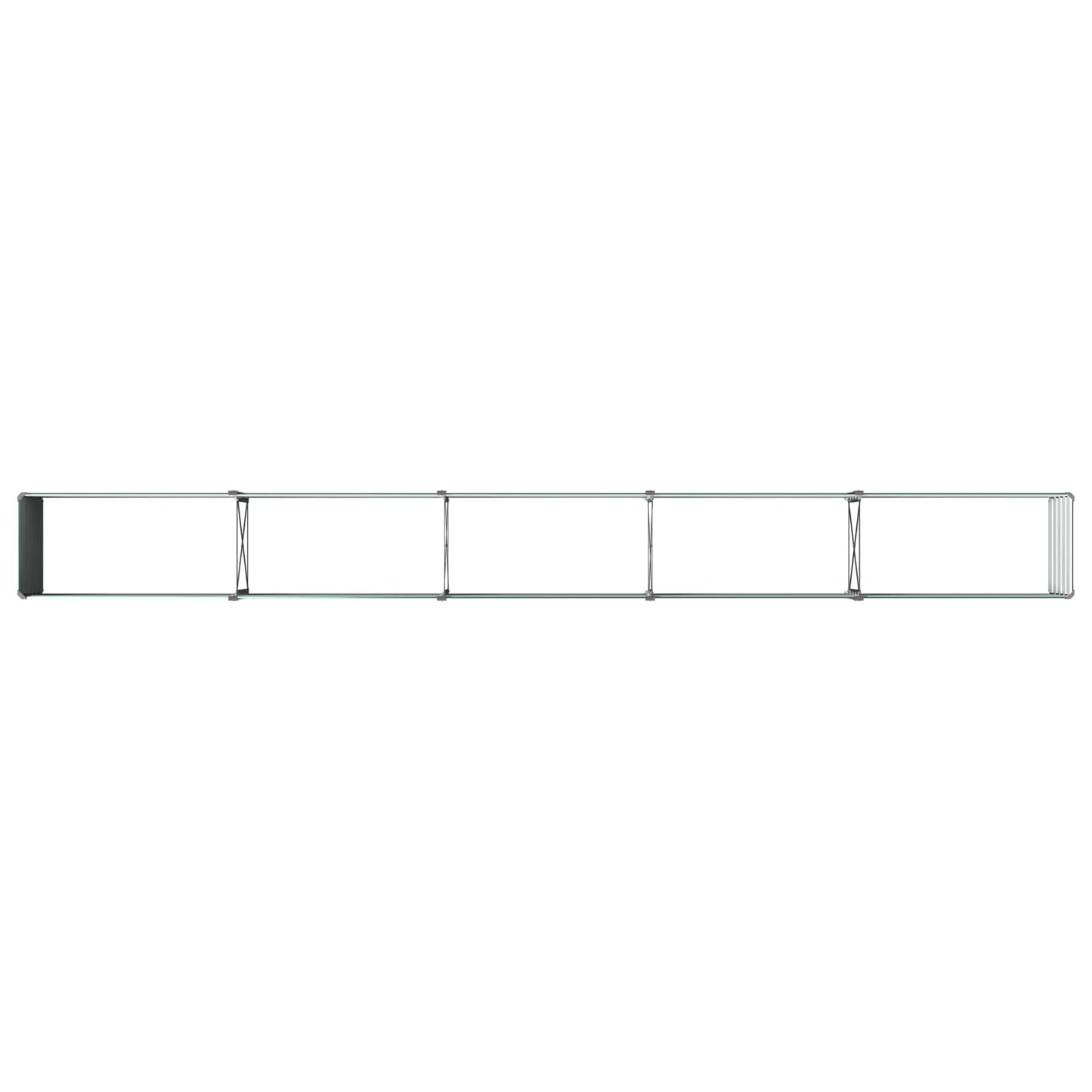 vidaXL Raised Garden Bed Green 400 x 40 x 55 cm Galvanized steel