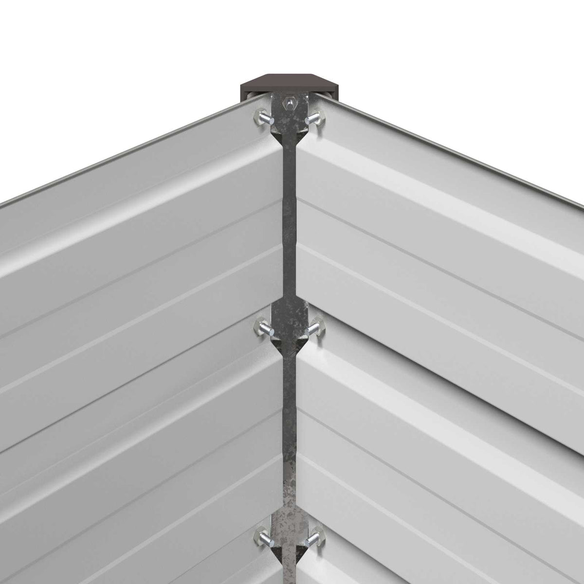 vidaXL Raised Garden Bed Grey 400 x 40 x 55 cm Galvanised Steel