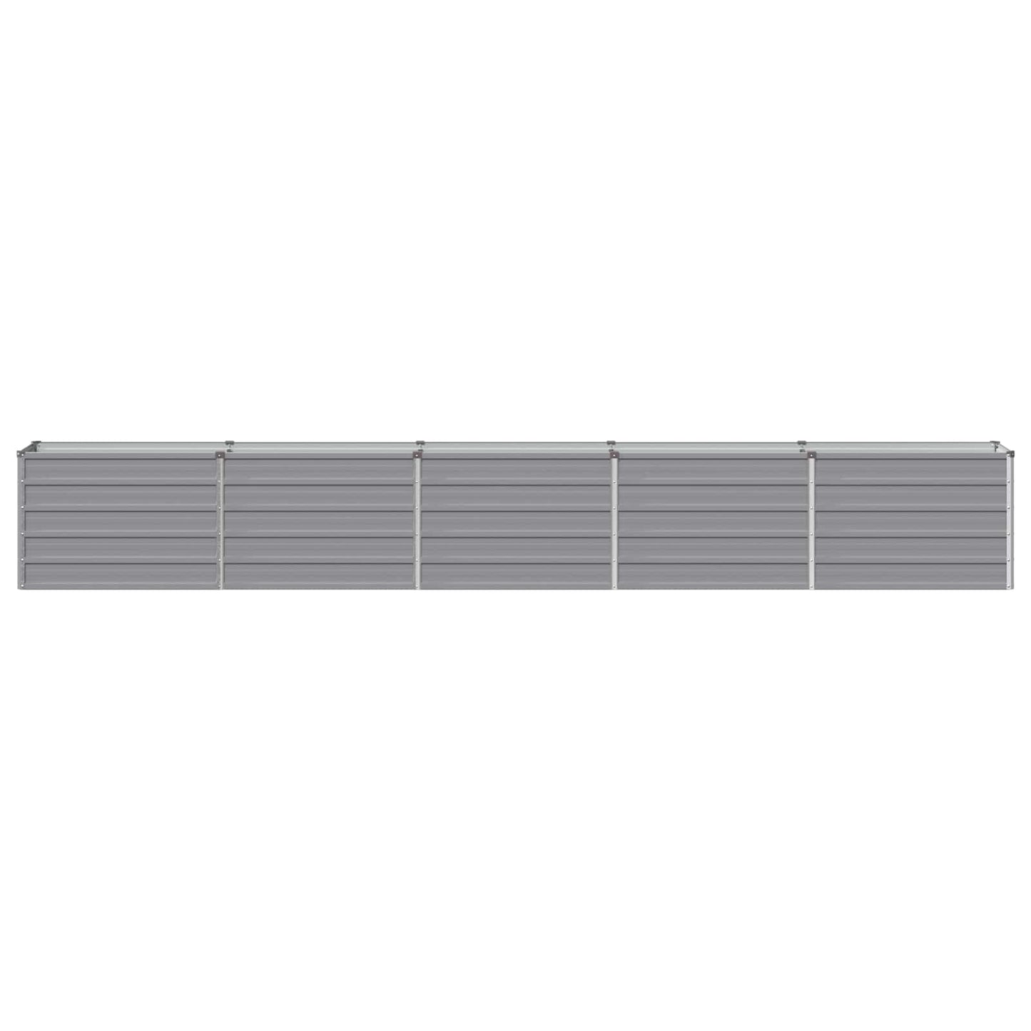 vidaXL Raised Garden Bed Grey 400 x 40 x 55 cm cold-rolled steel