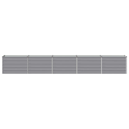 vidaXL Raised Garden Bed Grey 400 x 40 x 55 cm cold-rolled steel