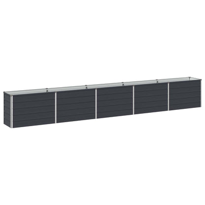 vidaXL Raised Garden Bed Anthracite 400 x 40 x 55 cm cold-rolled steel