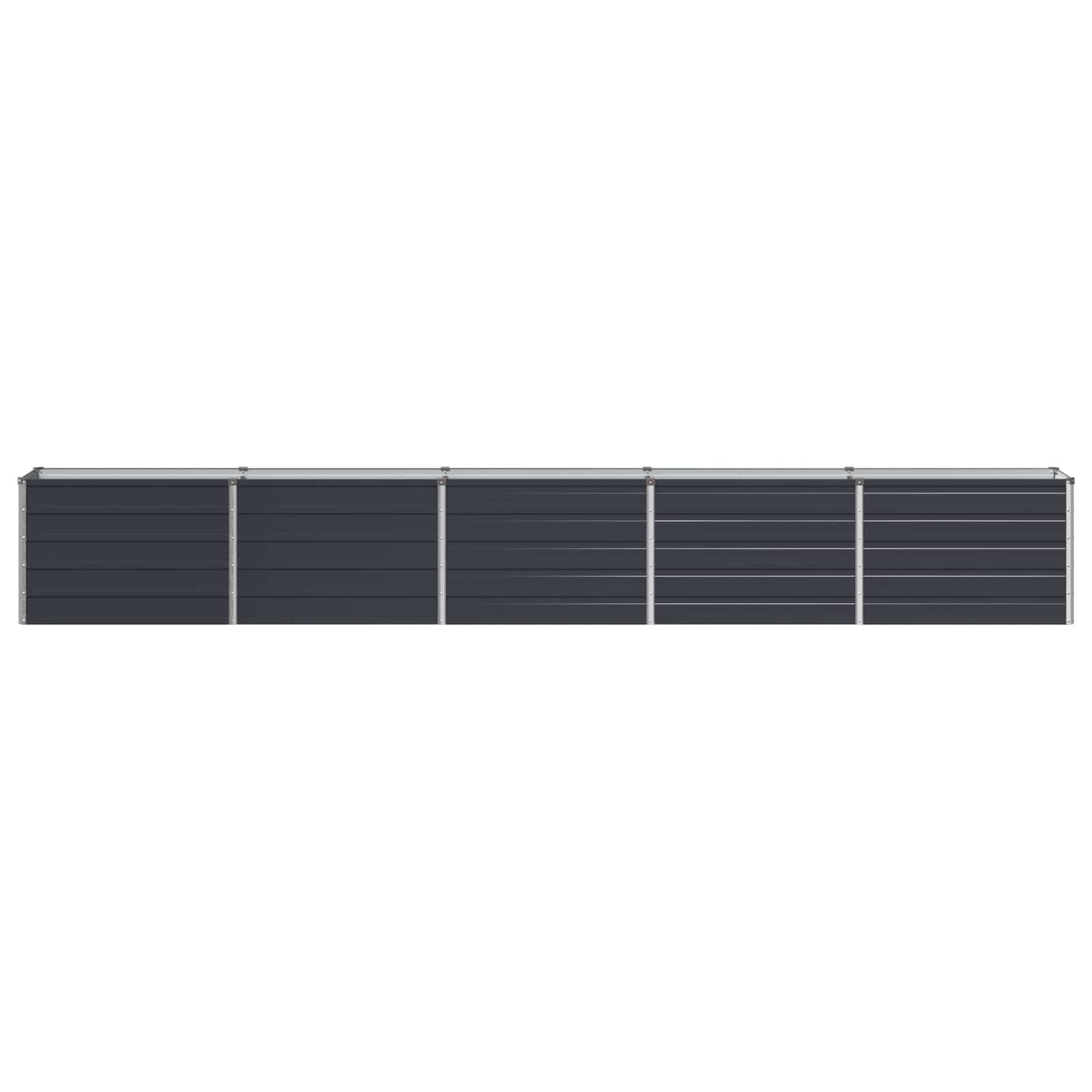 vidaXL Raised Garden Bed Anthracite 400 x 40 x 55 cm cold-rolled steel