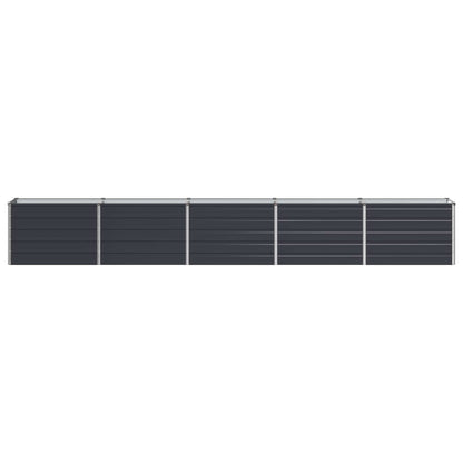 vidaXL Raised Garden Bed Anthracite 400 x 40 x 55 cm cold-rolled steel