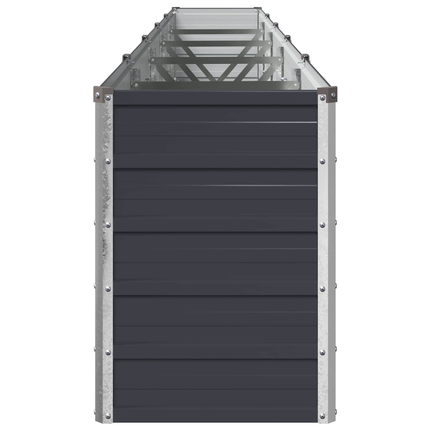 vidaXL Raised Garden Bed Anthracite 400 x 40 x 55 cm cold-rolled steel