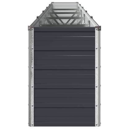 vidaXL Raised Garden Bed Anthracite 400 x 40 x 55 cm cold-rolled steel