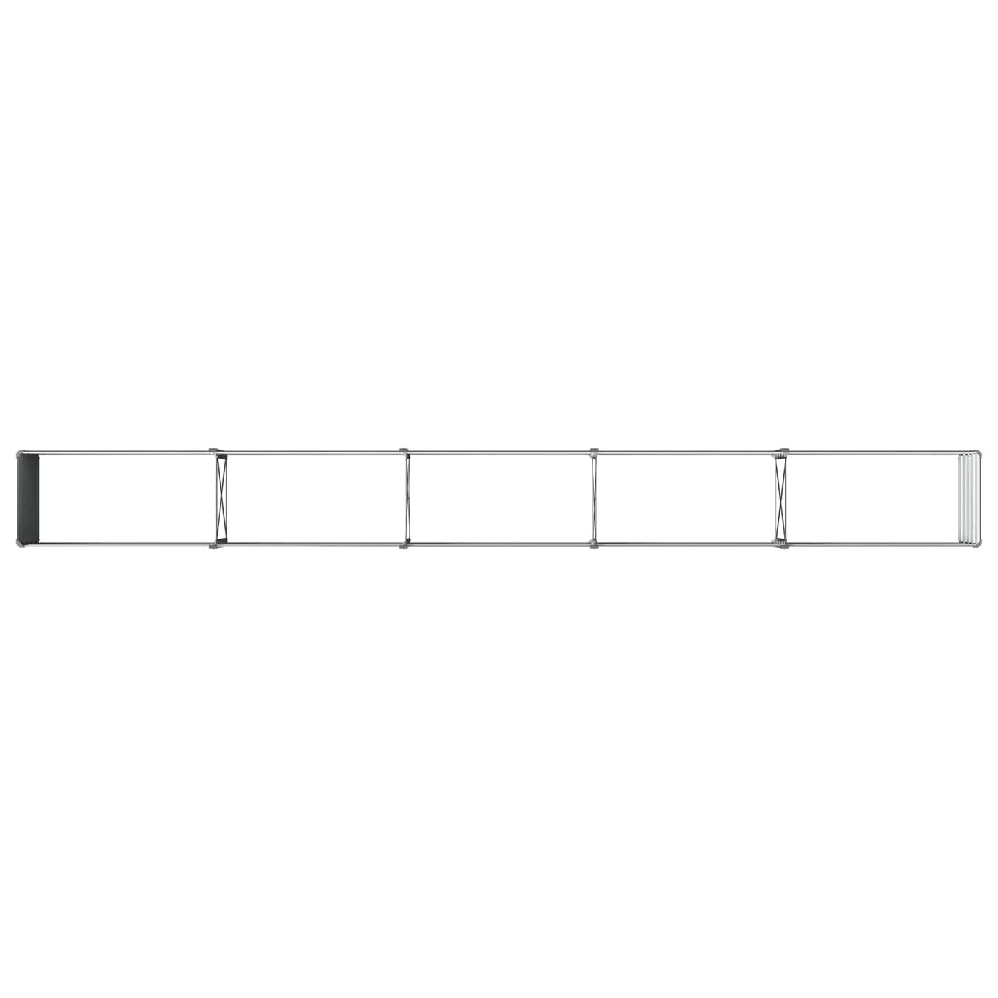 vidaXL Raised Garden Bed Anthracite 400 x 40 x 55 cm cold-rolled steel
