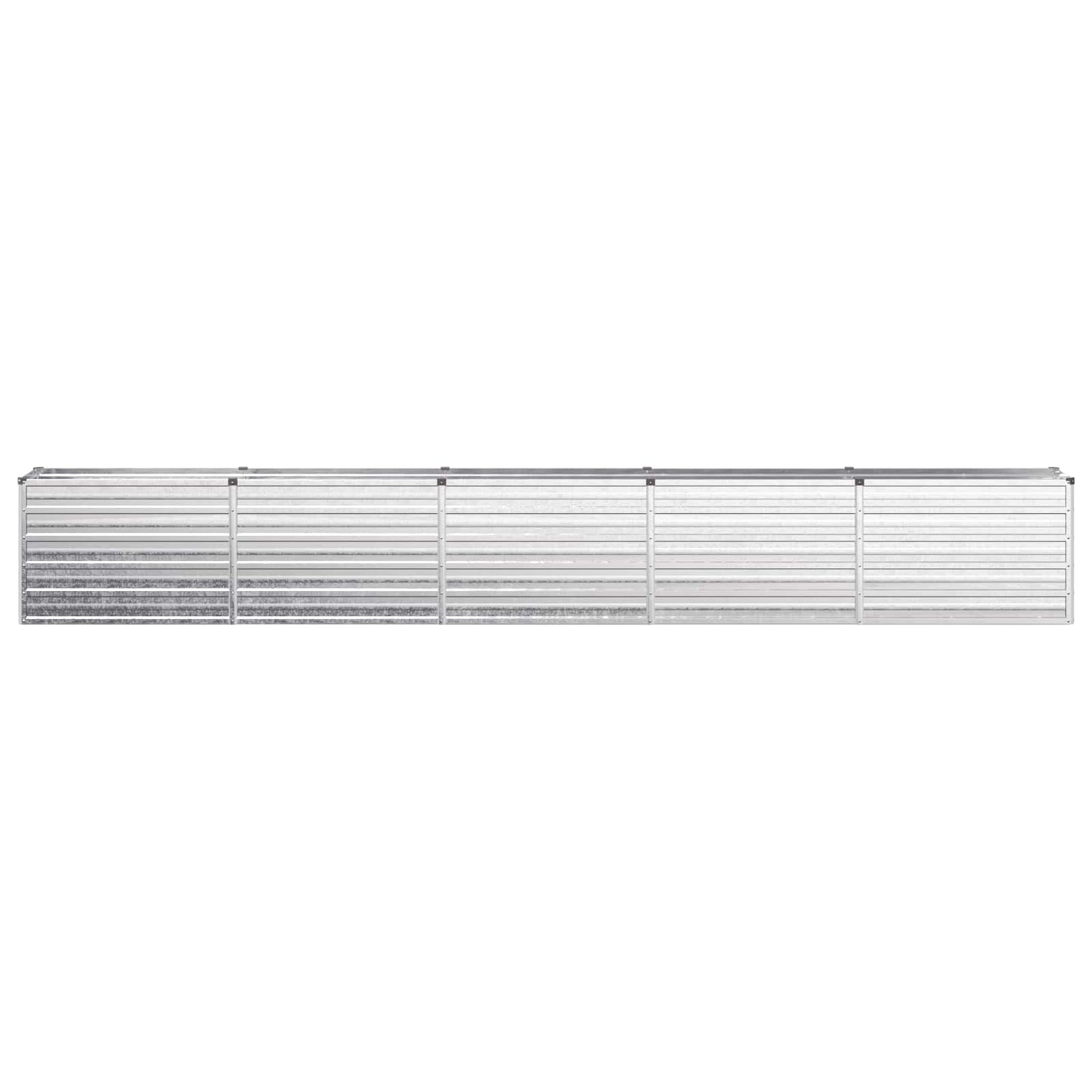 vidaXL Raised Garden Bed Silver 400 x 40 x 55 cm galvanized