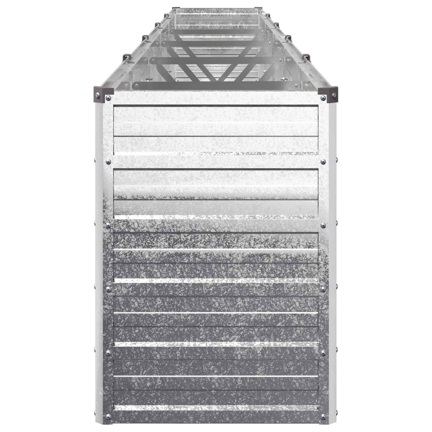 vidaXL Raised Garden Bed Silver 400 x 40 x 55 cm galvanized