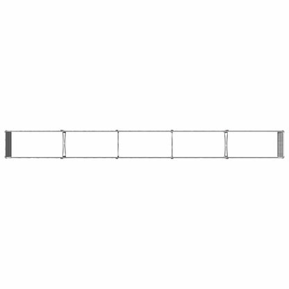 vidaXL Raised Garden Bed Silver 400 x 40 x 55 cm galvanized
