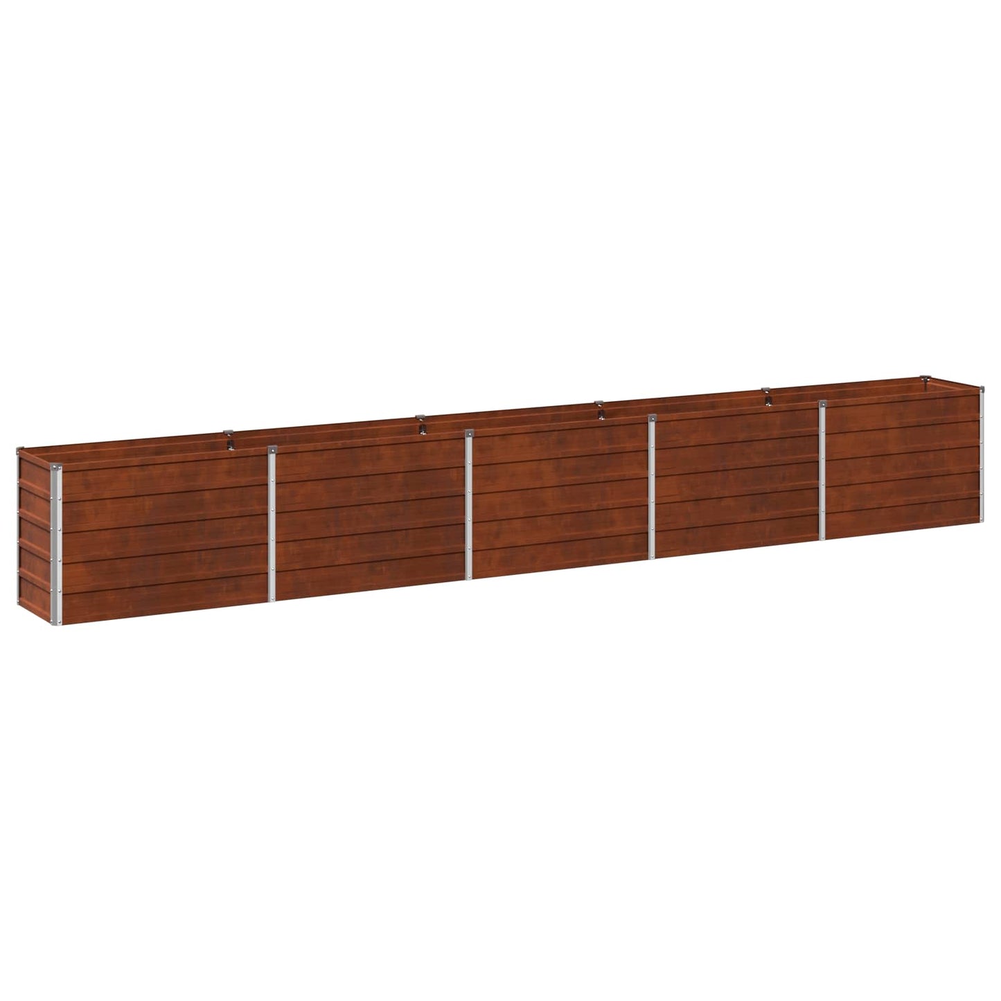 vidaXL Raised Garden Bed Rusty 400 x 40 x 55 cm corton