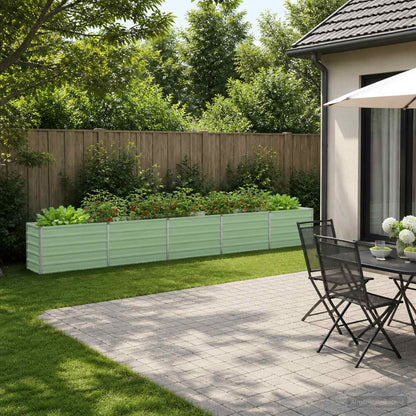 vidaXL Raised Garden Bed Pastel Green 400 x 40 x 55 cm