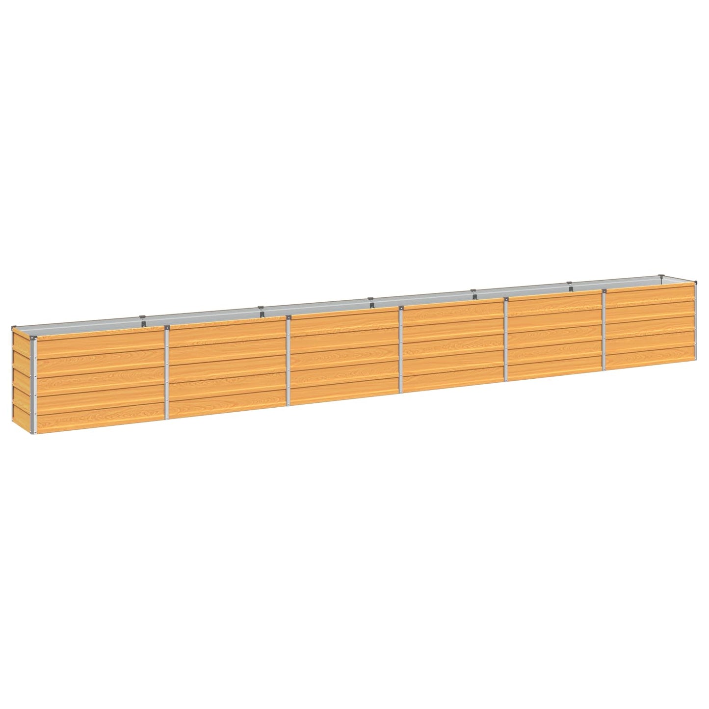vidaXL Raised Garden Bed Natural 480 x 40 x 55 cm cold-rolled steel