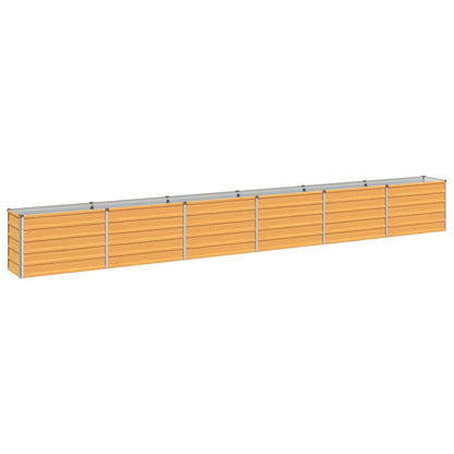vidaXL Raised Garden Bed Natural 480 x 40 x 55 cm cold-rolled steel