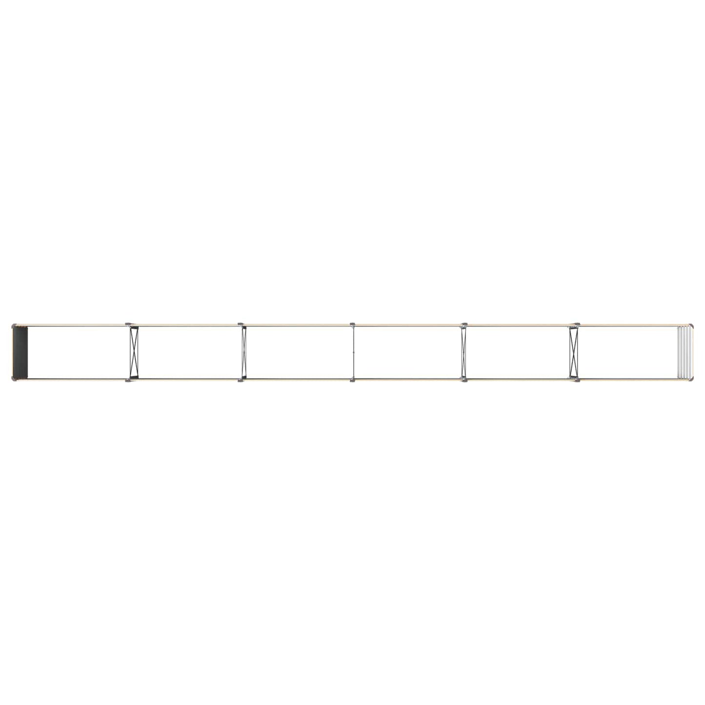 vidaXL Raised Garden Bed Natural 480 x 40 x 55 cm cold-rolled steel