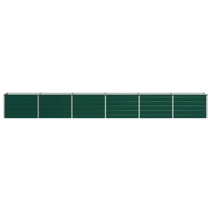 vidaXL Raised Garden Bed Green 480 x 40 x 55 cm cold-rolled steeel