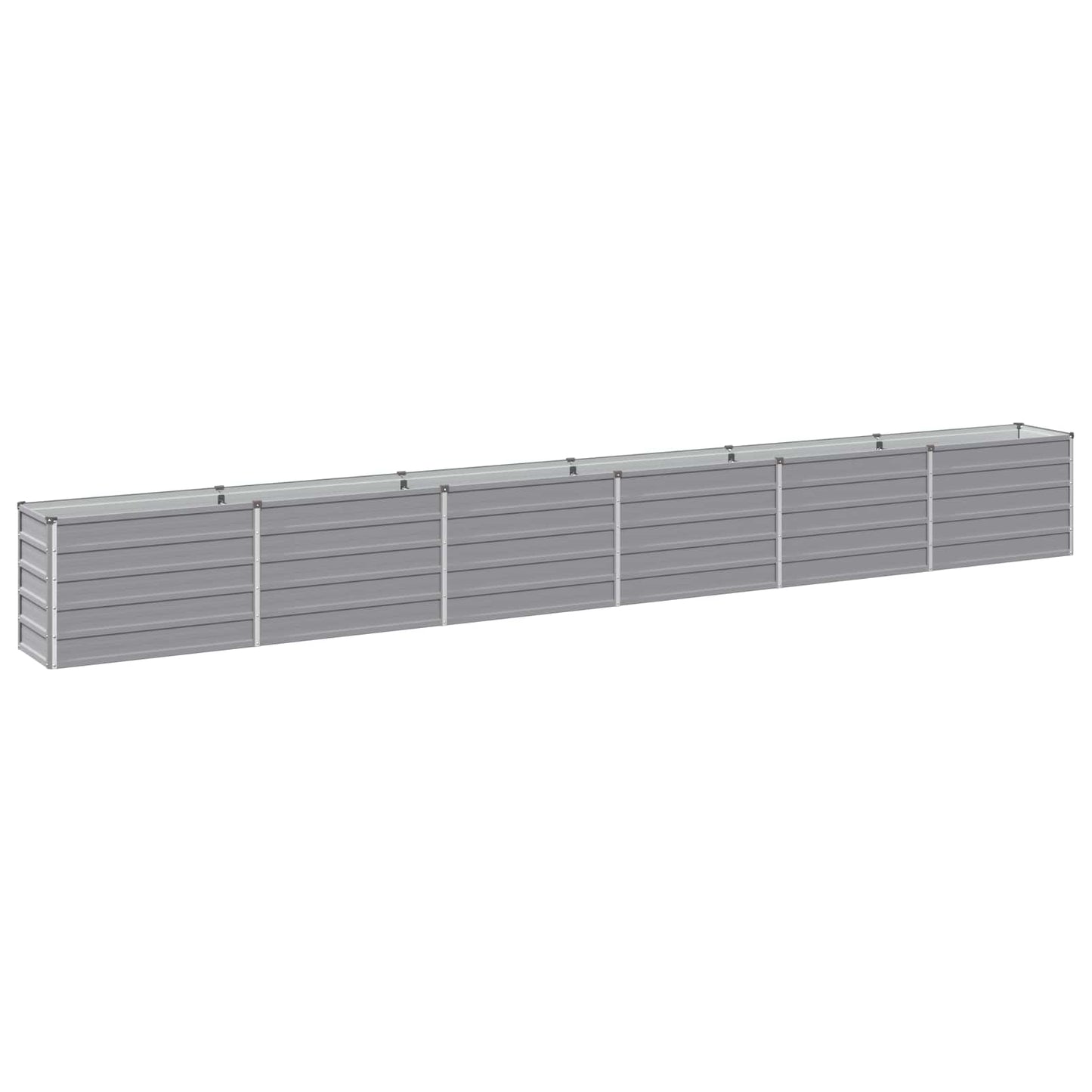 vidaXL Raised Garden Bed Grey 480 x 40 x 55 cm cold-rolled steel