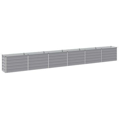 vidaXL Raised Garden Bed Grey 480 x 40 x 55 cm cold-rolled steel