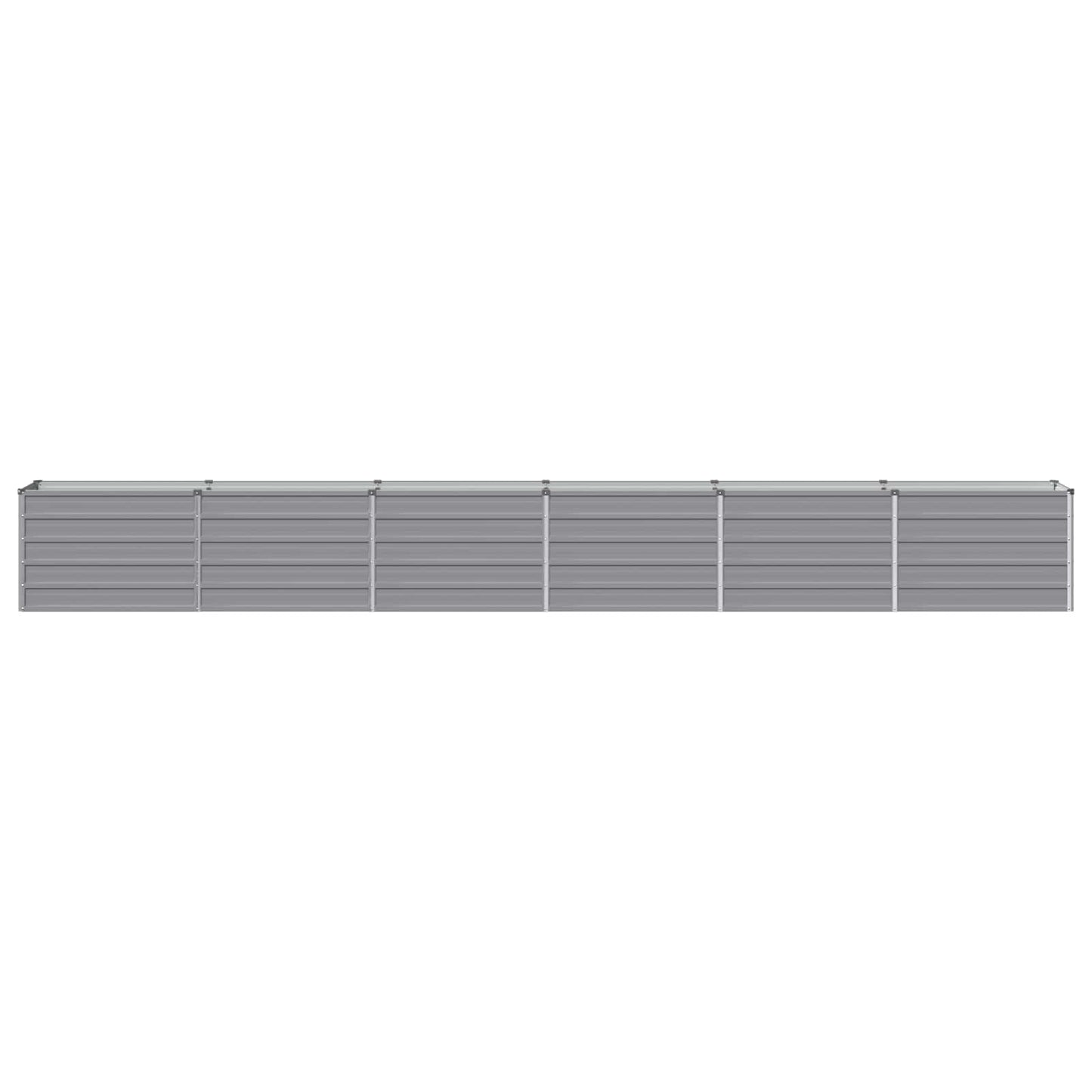 vidaXL Raised Garden Bed Grey 480 x 40 x 55 cm cold-rolled steel