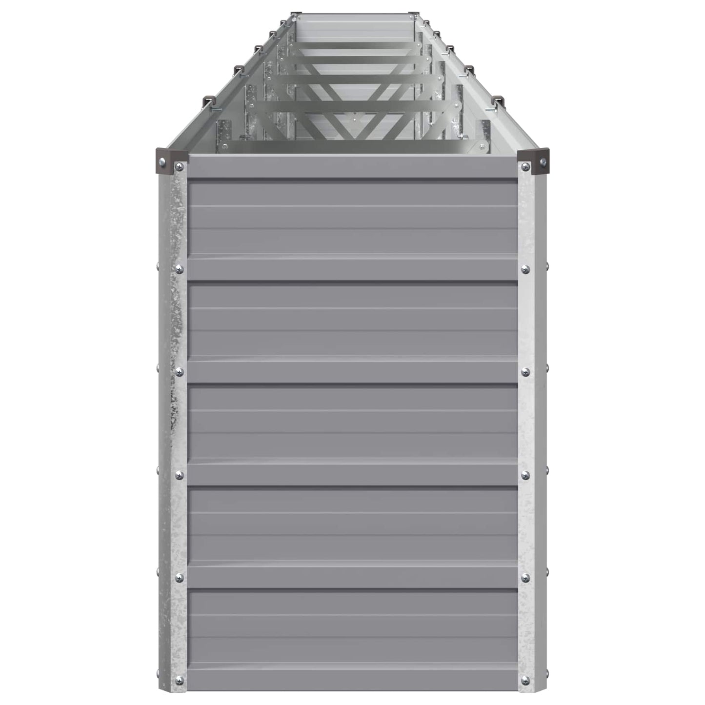 vidaXL Raised Garden Bed Grey 480 x 40 x 55 cm cold-rolled steel