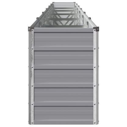 vidaXL Raised Garden Bed Grey 480 x 40 x 55 cm cold-rolled steel