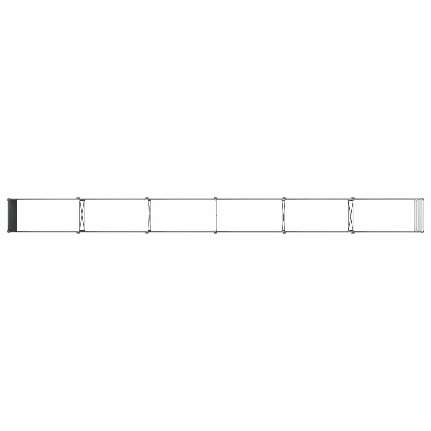 vidaXL Raised Garden Bed Grey 480 x 40 x 55 cm cold-rolled steel