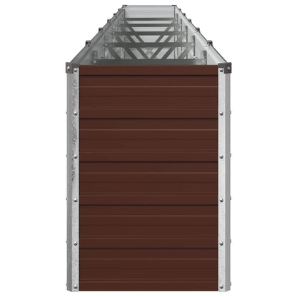 vidaXL Raised Garden Bed Brown 480 x 40 x 55 cm cold-rolled steel