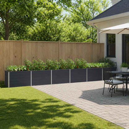 vidaXL Raised Garden Bed Anthracite 480 x 40 x 55 cm cold-rolled steel