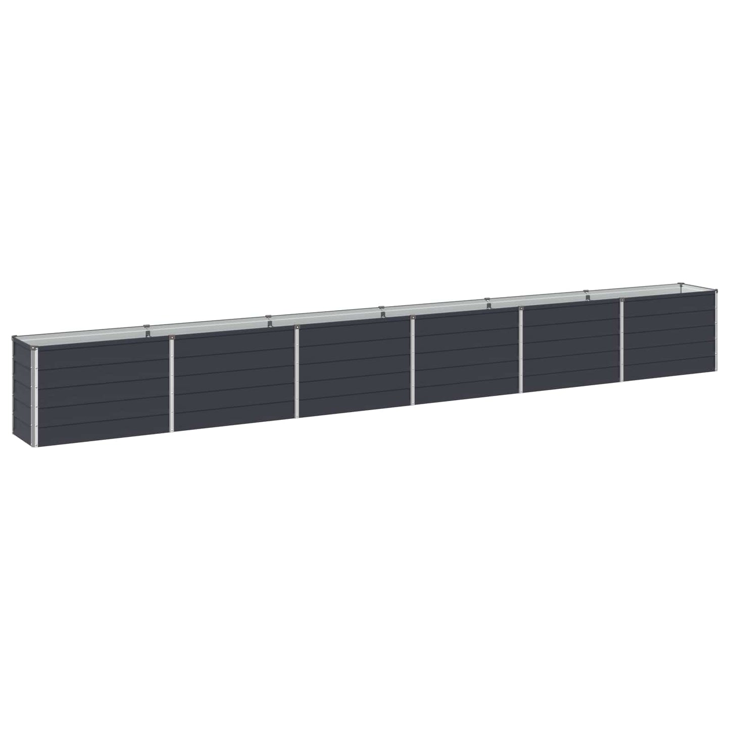 vidaXL Raised Garden Bed Anthracite 480 x 40 x 55 cm cold-rolled steel