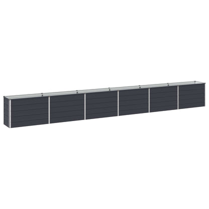 vidaXL Raised Garden Bed Anthracite 480 x 40 x 55 cm cold-rolled steel
