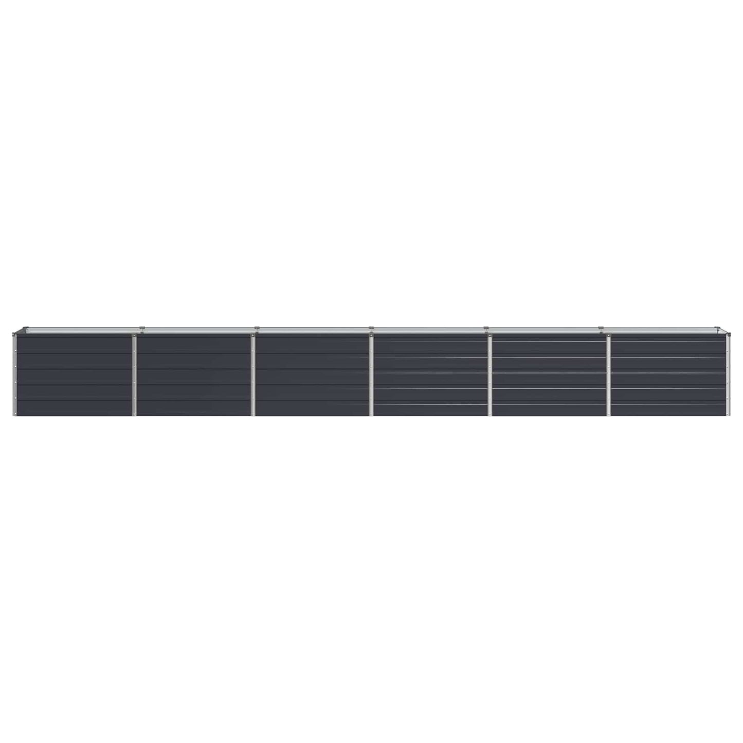vidaXL Raised Garden Bed Anthracite 480 x 40 x 55 cm cold-rolled steel