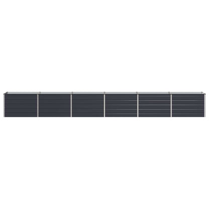 vidaXL Raised Garden Bed Anthracite 480 x 40 x 55 cm cold-rolled steel