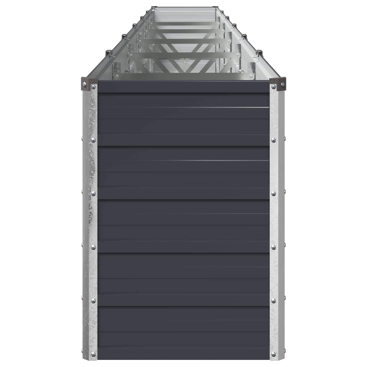 vidaXL Raised Garden Bed Anthracite 480 x 40 x 55 cm cold-rolled steel