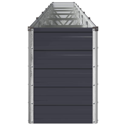 vidaXL Raised Garden Bed Anthracite 480 x 40 x 55 cm cold-rolled steel